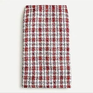 J. Crew Painterly Tweed Skirt